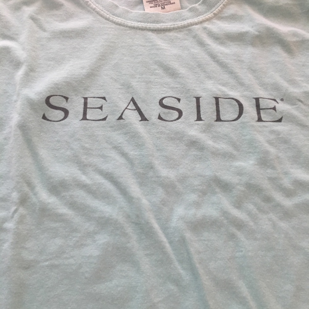 Seaside shirt, size M, mint green, short sleeves